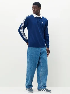 adidas Originals Blue Adicolor Rugby Polo Shirt
