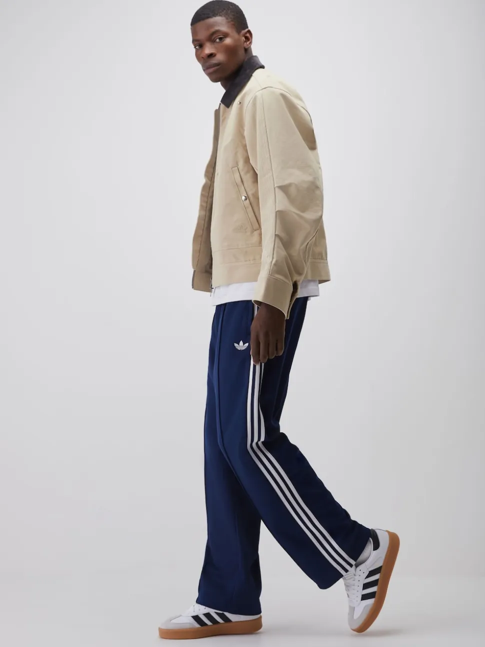 adidas Originals Blue Baggy Track Joggers