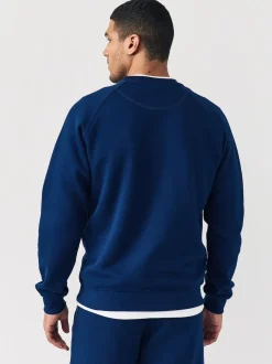 adidas Originals Blue Navy Trefoil Essentials Crew Sweatshirt