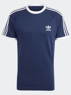 adidas Originals Blue Navy Adicolor Classics 3-Stripes T-Shirt