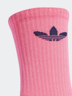 adidas Originals Blue Trefoil Crew Socks 6 Pack