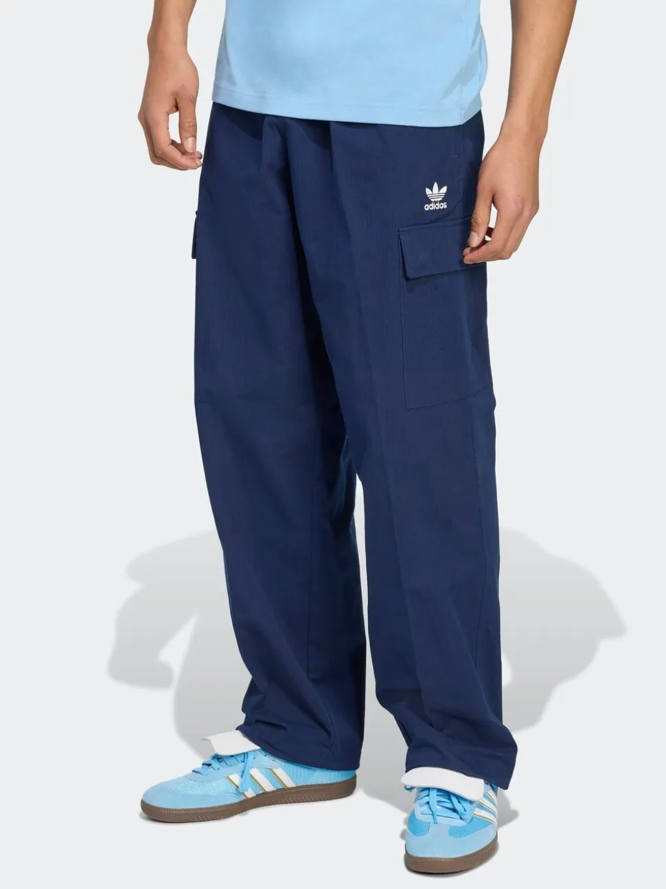 adidas Originals Blue Trefoil Essentials Woven Joggers