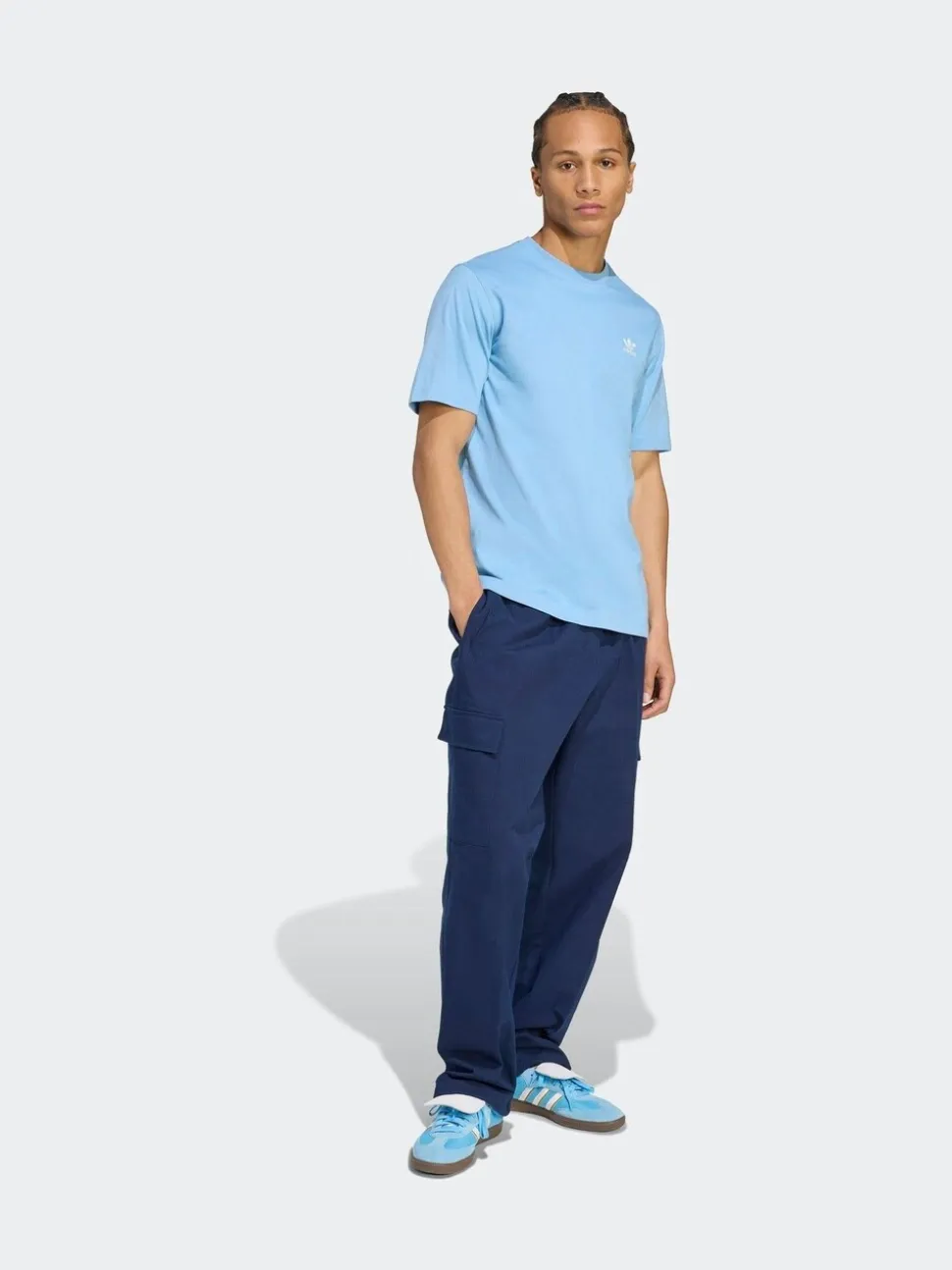 adidas Originals Blue Trefoil Essentials Woven Joggers