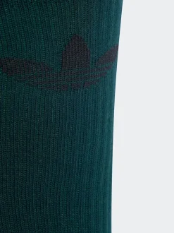 adidas Originals Brown Chrome Trefoil Crew Socks 6 Pack