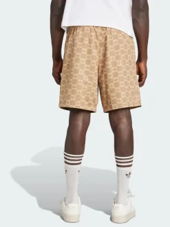 adidas Originals Brown Monogram Regular Mesh Shorts