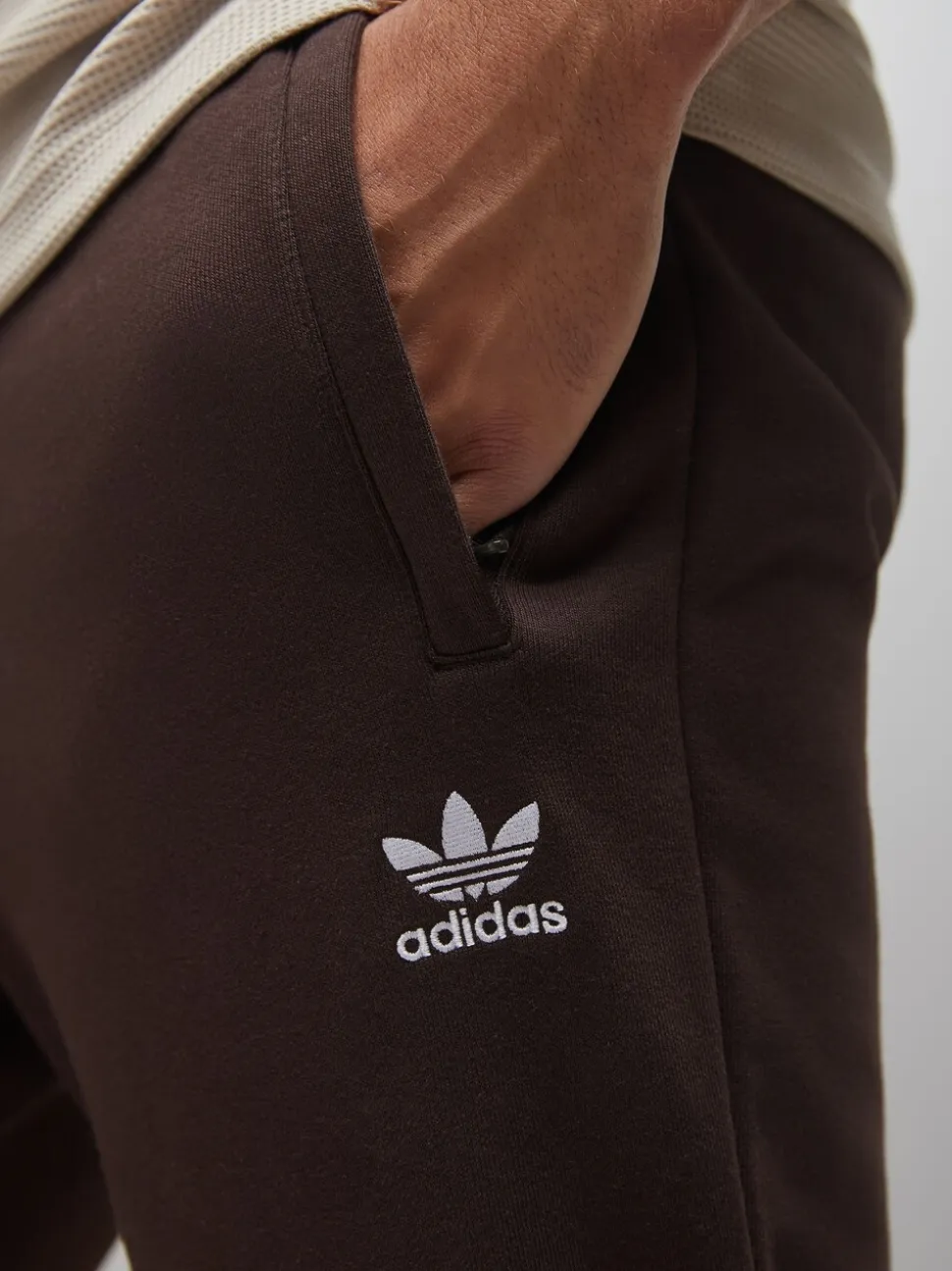 adidas Originals Brown Trefoil Essentials Joggers