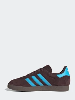 adidas Originals Brown/Blue Gazelle Trainers