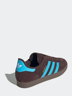 adidas Originals Brown/Blue Gazelle Trainers