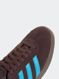 adidas Originals Brown/Blue Gazelle Trainers