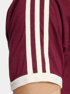 adidas Originals Burgundy 3 Stripes T-Shirt