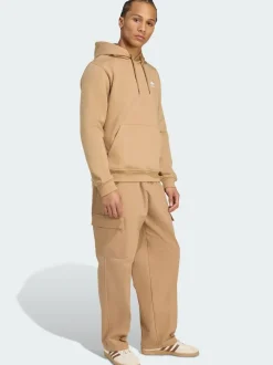 adidas Originals Cream Trefoil Essentials Woven Trousers