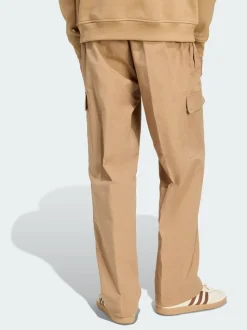 adidas Originals Cream Trefoil Essentials Woven Trousers