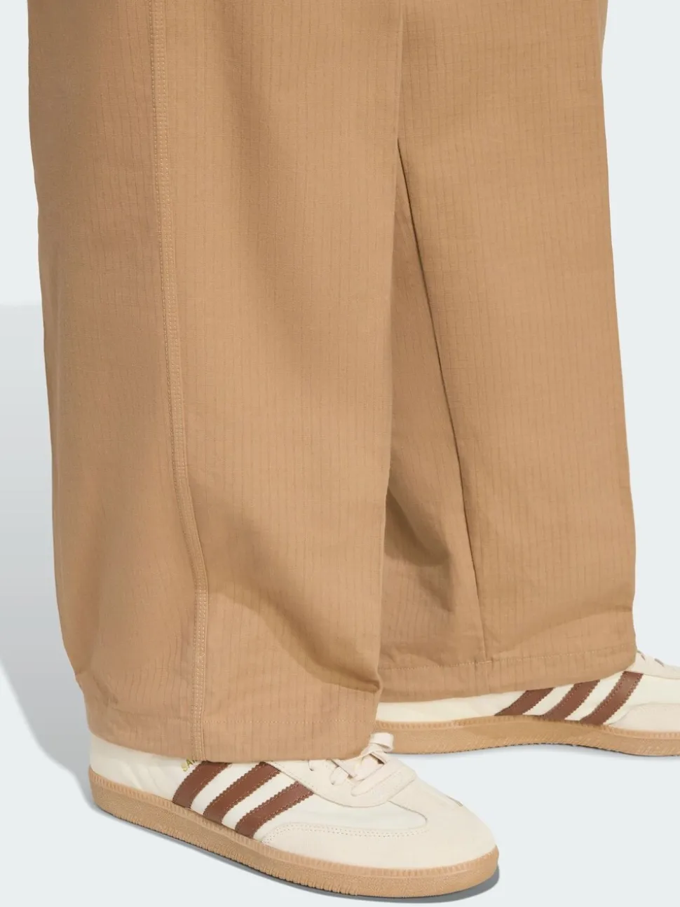 adidas Originals Cream Trefoil Essentials Woven Trousers
