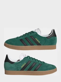 adidas Originals Green/Black Gazelle Trainers