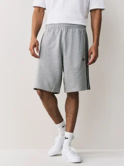 adidas Originals Grey 3 Stripes Shorts