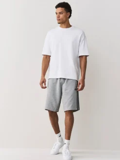 adidas Originals Grey 3 Stripes Shorts