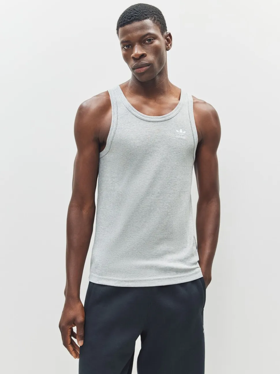 adidas Originals Grey Trefoil Essentials Tank Top