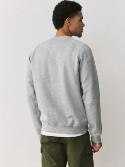 adidas Originals Grey Trefoil Essentials Crew Sweatshirt