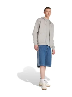 adidas Originals Grey Trefoil Essentials Full-Zip Hoodie