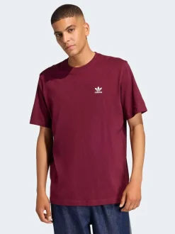 adidas Originals Maroon Red Essential Loose Short Sleeves T-Shirt