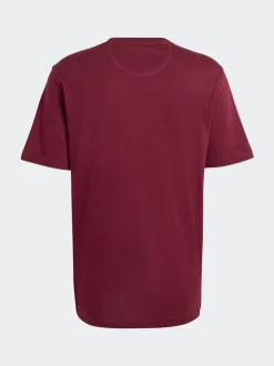 adidas Originals Maroon Red Essential Loose Short Sleeves T-Shirt