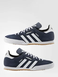 adidas Originals Navy Samba Suede Trainers