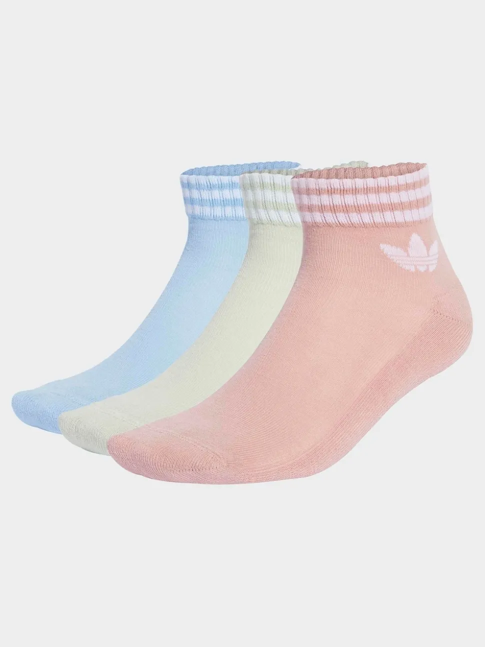 adidas Originals Pink Ankle Socks 3 Pack
