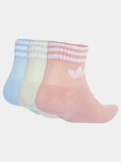 adidas Originals Pink Ankle Socks 3 Pack