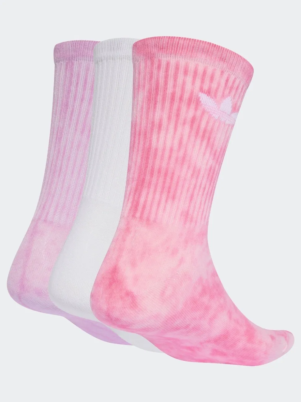 adidas Originals Pink Tie Dye Crew Socks 3 Pack