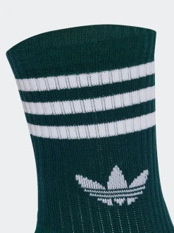 adidas Originals Red Crew 3-Stripes Crew Socks 3 Pairs
