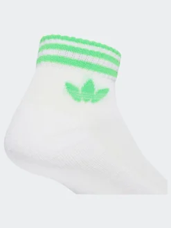 adidas Originals White Chrome Ankle Socks 3 Pack