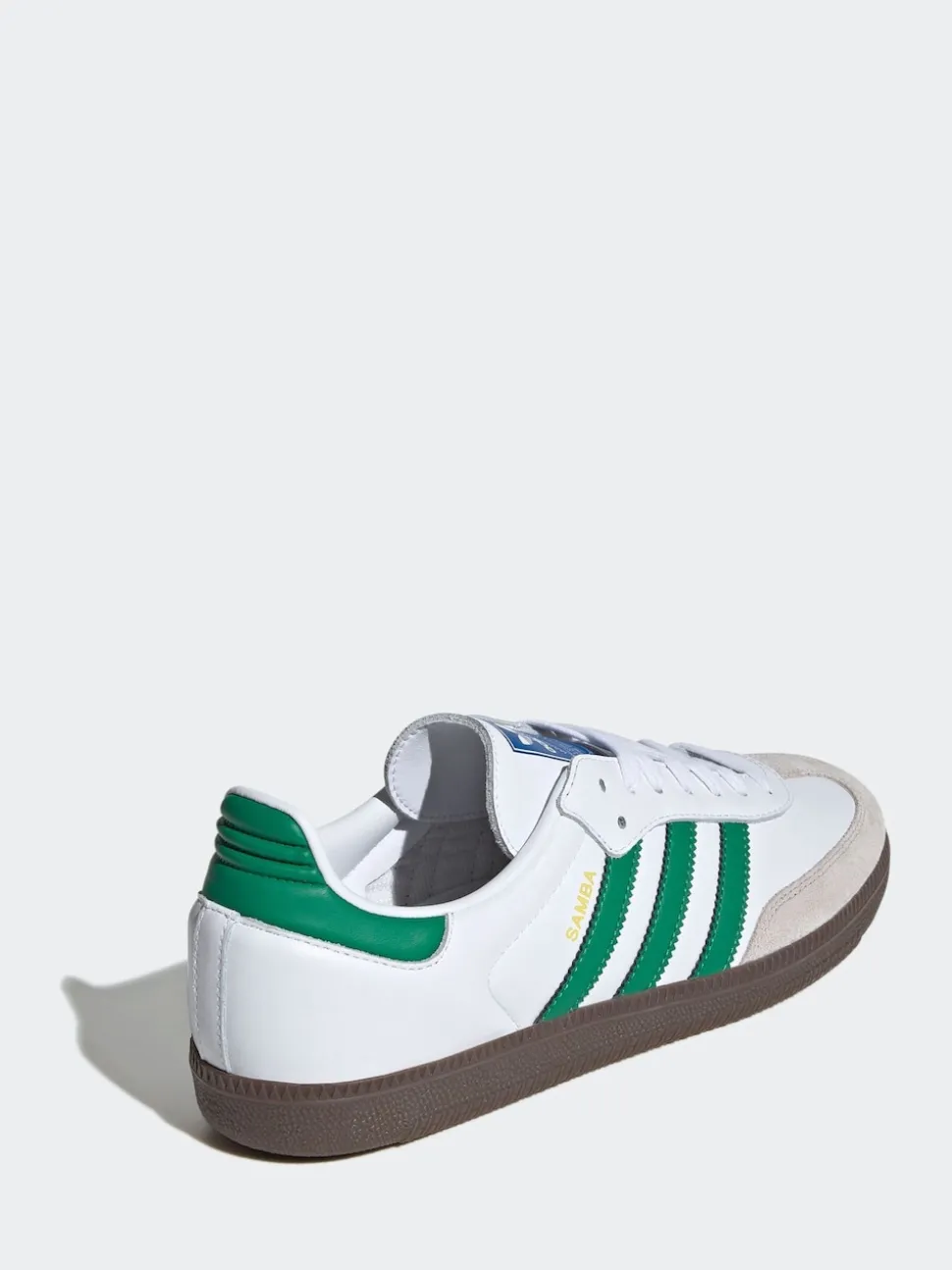 adidas Originals White/Green Samba Trainers