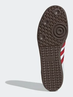adidas Originals White/Red Samba Trainers