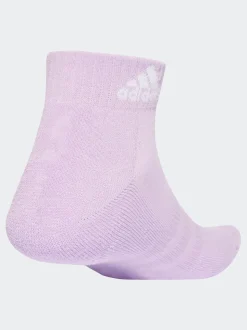 adidas Purple Cushioned Sportswear Ankle Socks 3 Pack