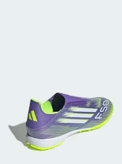 adidas Purple F50 League Laceless Turf Boots