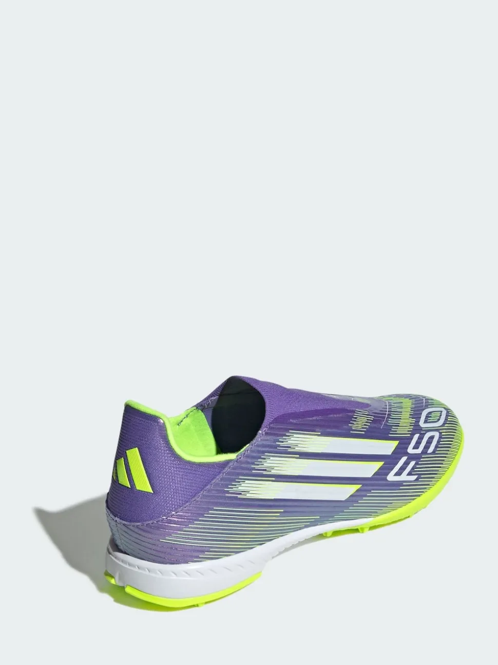adidas Purple F50 League Laceless Turf Boots