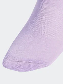 adidas Purple 3-Stripe Crew Length Socks 3 Pack