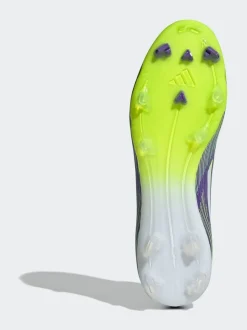 adidas Purple/White Adult F50 League Mid Firm Ground Boots