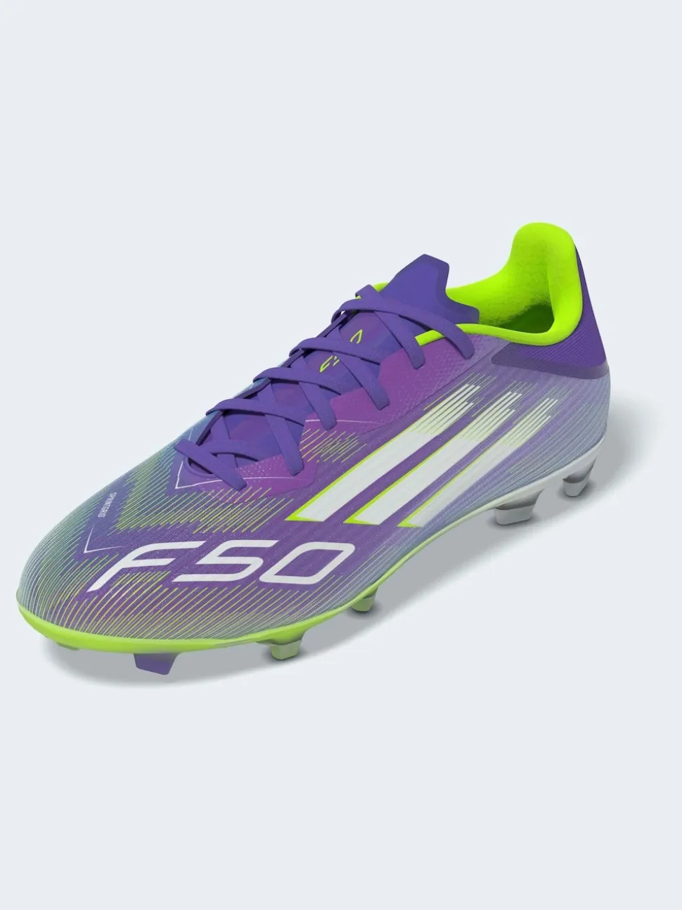 adidas Purple/White Adult F50 League Firm/Multi Ground Boots