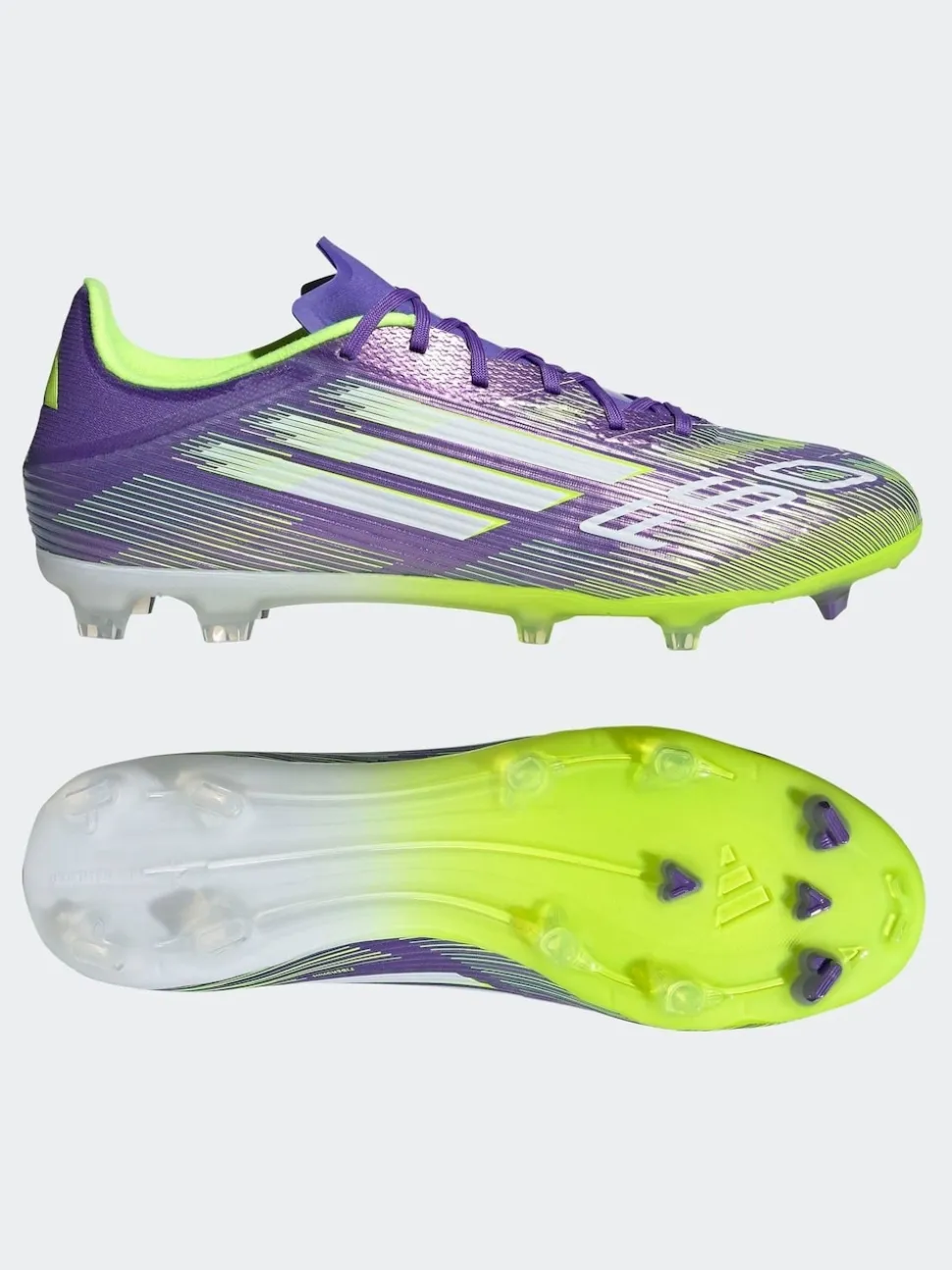 adidas Purple/White Adult F50 League Firm/Multi Ground Boots