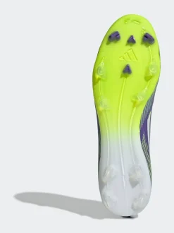 adidas Purple/White Adult F50 League Firm/Multi Ground Boots