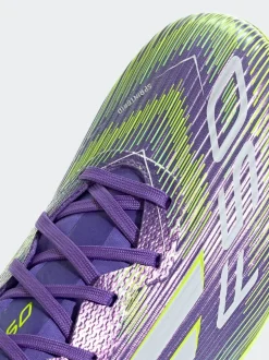 adidas Purple/White Adult F50 League Firm/Multi Ground Boots