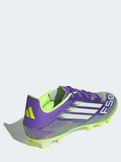 adidas Purple/White Adult F50 Club Firm/Multi Ground Boots