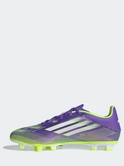 adidas Purple/White Adult F50 Club Firm/Multi Ground Boots