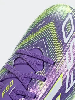 adidas Purple/White Adult F50 Club Firm/Multi Ground Boots