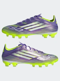 adidas Purple/White Adult F50 Pro Ground Boots