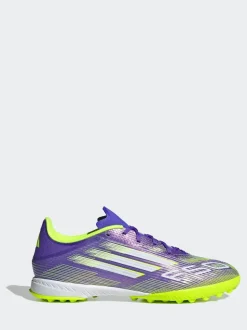 adidas Purple/White Adult F50 League Turf Boots