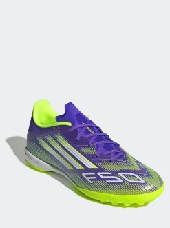 adidas Purple/White Adult F50 League Turf Boots