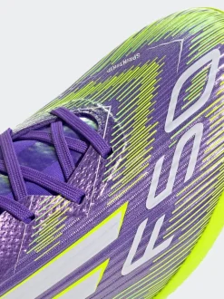 adidas Purple/White Adult F50 League Turf Boots