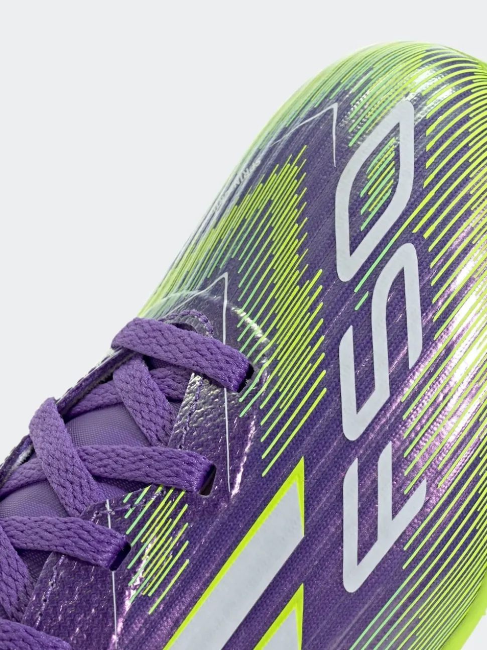 adidas Purple/White Kids F50 League Firm/Multi Ground Boots